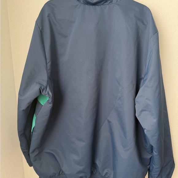 adidas Navy and Teal Striped Track Jacket - Picture 2 of 12